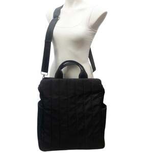 Urban Originals Wild Horses Convertible Backpack Tote Black Nylon Like New